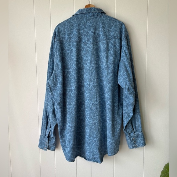 Wrangler Paisley Flame Resistant Shirt | Size XXL - Picture 6 of 11
